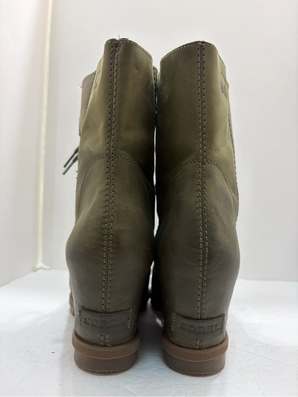 Sorel Olive Green Lace-Up Combat Boots - Picture 5 of 13